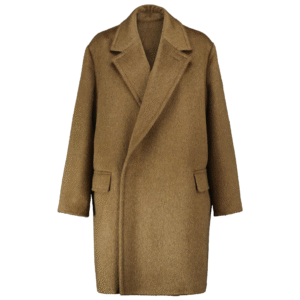Custom Streamlined Style Notched Lapels Woman Overcoat in Wool Cashmere Blend