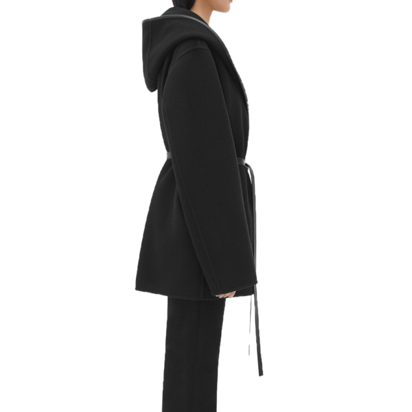Custom Effortless Elegance Belted Woman Coat in Wool Cashmere Blend - Image 3