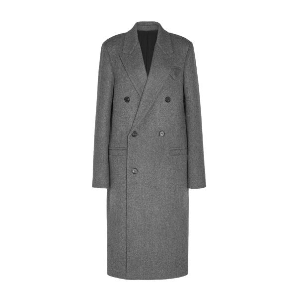 Custom Minimalist Wool-Blend Woman Overcoat with Peak Lapels - Image 5
