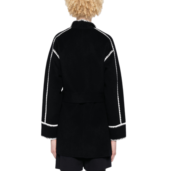 Custom Bold Fashion Double Face Coat for Women in Wool Cashmere Blend - Image 3