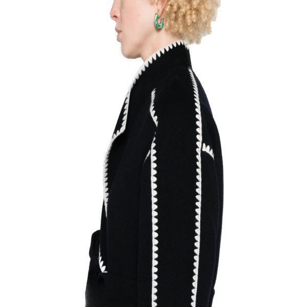 Custom Bold Fashion Double Face Coat for Women in Wool Cashmere Blend - Image 5