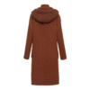 Custom Earthy Warm Rust Terracotta Woman’s Coat in Wool Cashmere Blend - Image 4