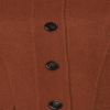 Custom Earthy Warm Rust Terracotta Woman’s Coat in Wool Cashmere Blend - Image 5