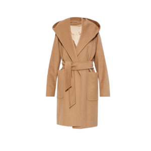 Custom Belted Women’s Coat in Wool Cashmere Blend for Fall or Winter Wear