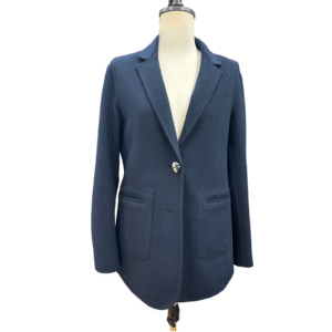 Custom Timeless Notched Lapels blazer coat in Wool Cashmere Blend for Fall or Winter Wear