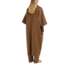 Relaxed Silhouette Elegant Brown Luxurious Detachable Waist Belt Custom Double-Face Wool Cashmere Coat - Image 2