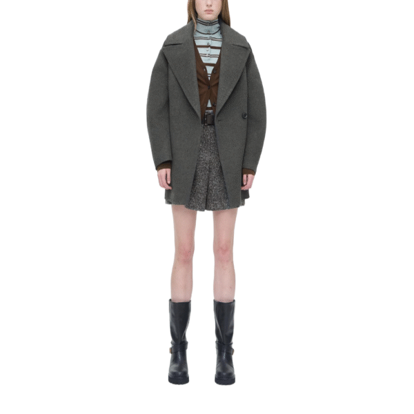 Custom Women’s Wool-Cashmere Notched Lapels Coat – Timeless Fall/Winter Outerwear Double-Face Wool Jackets - Image 3