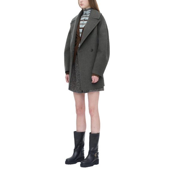 Custom Women’s Wool-Cashmere Notched Lapels Coat – Timeless Fall/Winter Outerwear Double-Face Wool Jackets - Image 6
