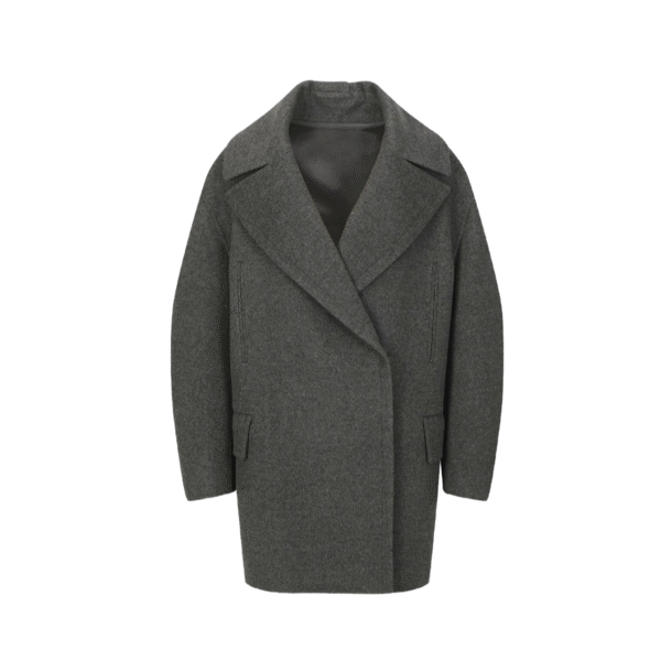Custom Women’s Wool-Cashmere Notched Lapels Coat – Timeless Fall/Winter Outerwear Double-Face Wool Jackets
