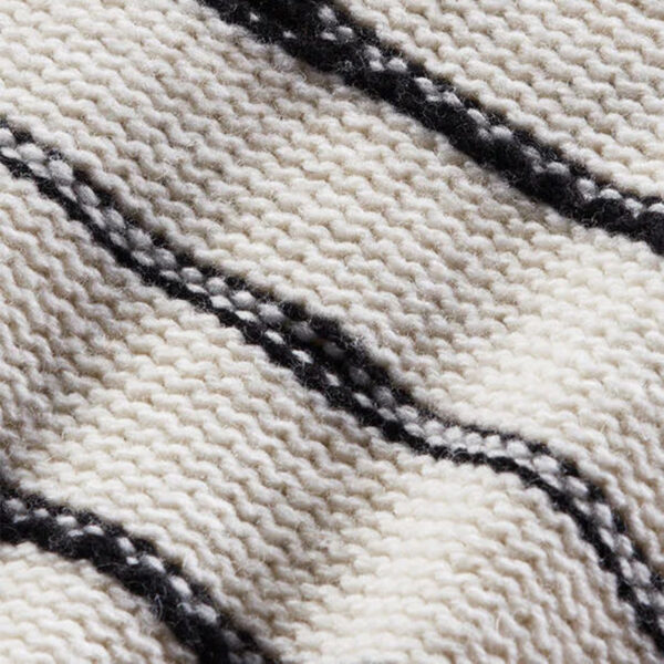 Wool-Blend Yarn Striped Sweater - Image 2