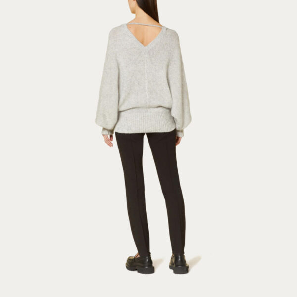Oversized Sweater With Glitter Thread - Image 2