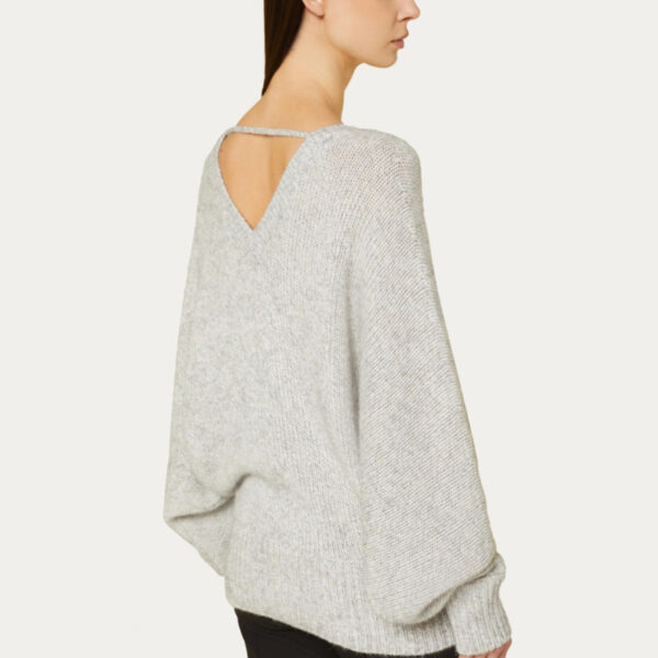 Oversized Sweater With Glitter Thread - Image 3
