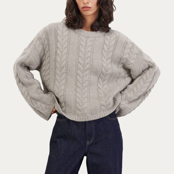 Regular Fit 3gg Chunky Cable Stitch Sweater - Image 2
