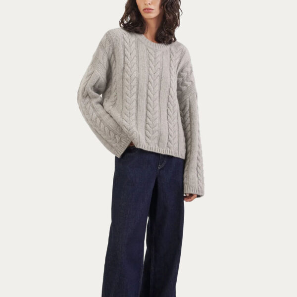 Regular Fit 3gg Chunky Cable Stitch Sweater - Image 3