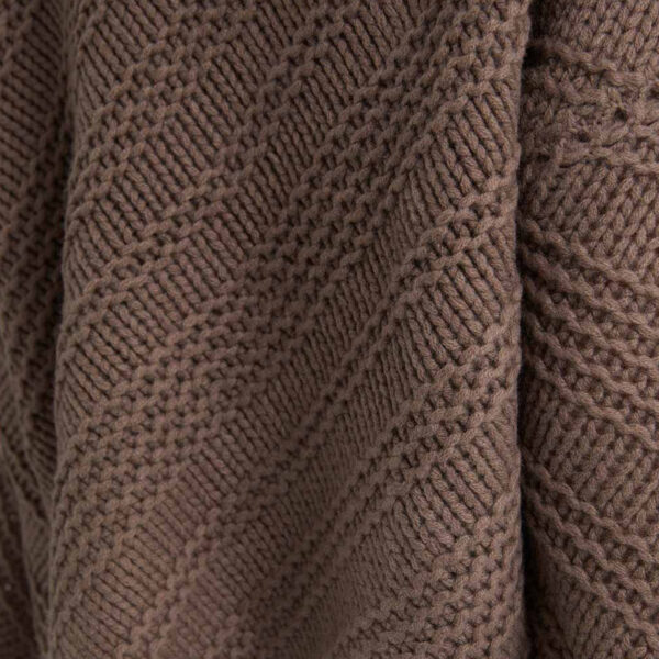 Drop Shoulder Oversized Knit Cashmere Wool Sweater With Widden Sleeves - Image 2