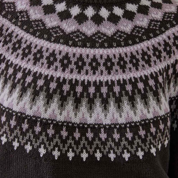 Long Sleeve Jacquard Fair Isle Knitwear Sweater - Image 2