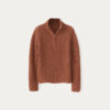 Fisherman Rib Knitwear Cashmere Wool Sweater - Image 2