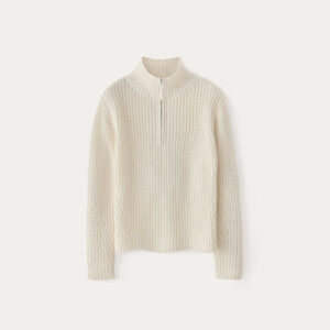 Fisherman Rib Knitwear Cashmere Wool Sweater
