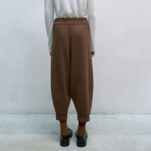 Ladies Loose-Fit Cotton Plain Jersey Knit Cropped Knickerbockers Pants