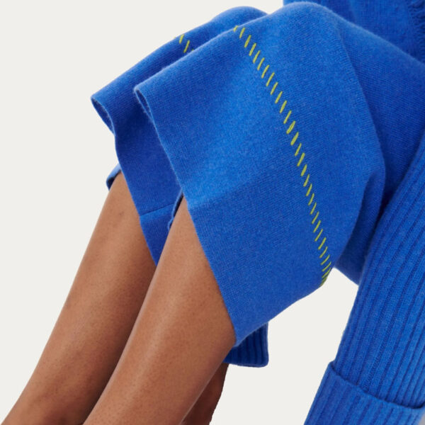 Women’s Stitch Embellished Cashmere Wide-Leg Pants - Image 3