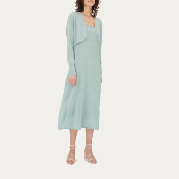 Women’s Silk Cashmere Blend Bolero With Long Sleeves - Image 4