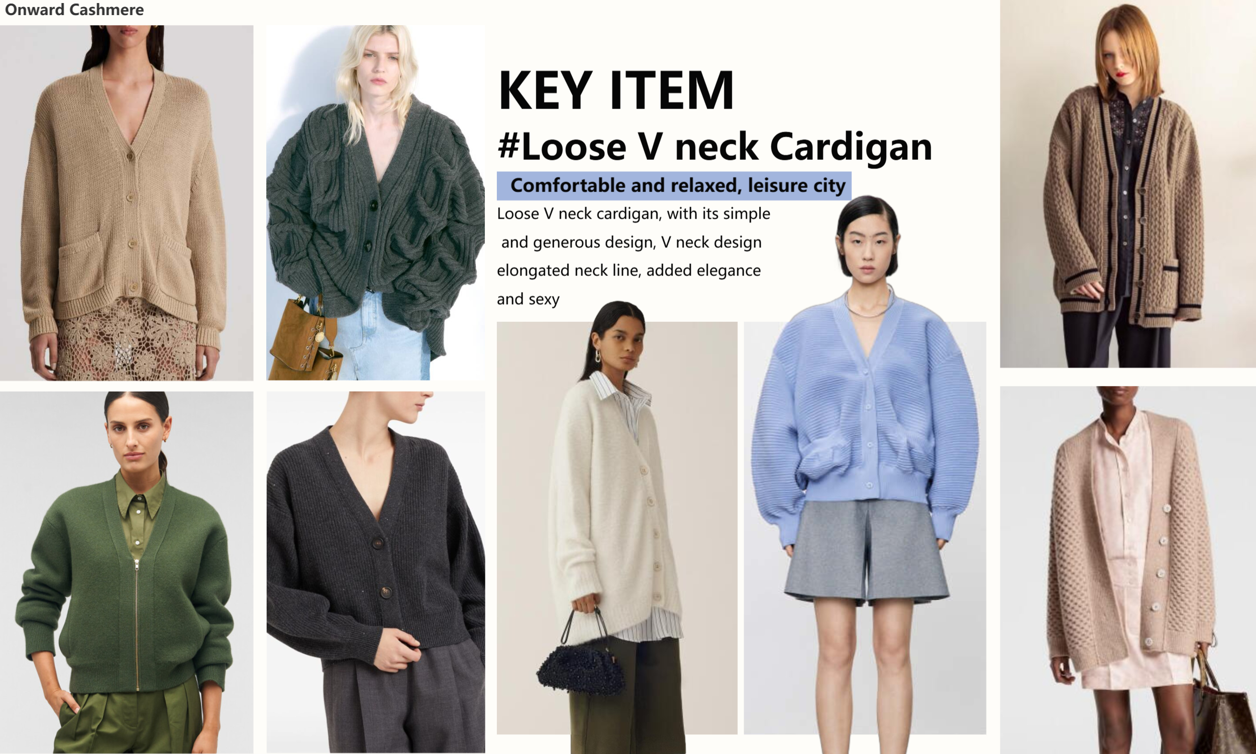 Loose V Neck Cardigan