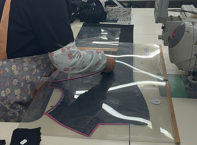 Semi automated sewing process