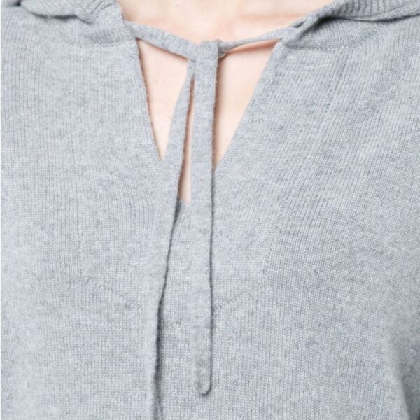 Women’S Full Sleeve Hoody 90% Merino Wool 30% Cashmere Sweater - Image 2