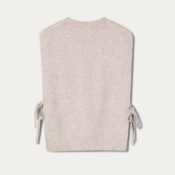 Ladies’ New Style V-Neck Pure Cashmere Vest Sleeveless Women Cashmere Sweater - Image 3