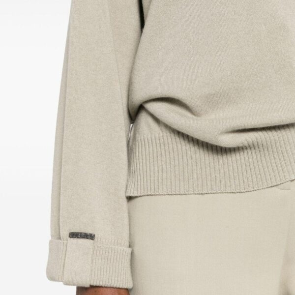 High Quality Pure Color 100% Cashmere Jersey Knitting Crew Neck Jumper Top Sweater - Image 4