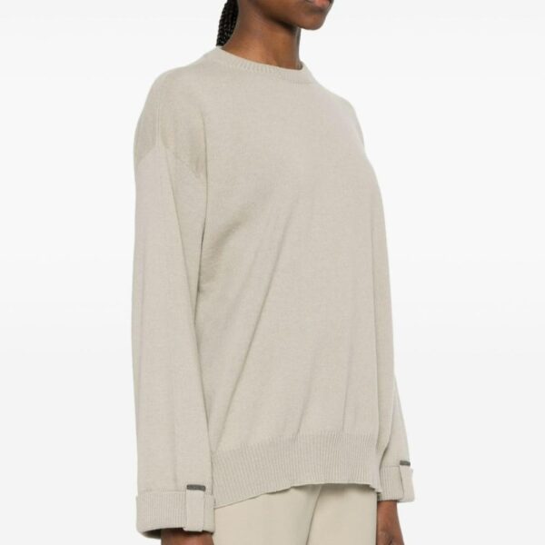 High Quality Pure Color 100% Cashmere Jersey Knitting Crew Neck Jumper Top Sweater - Image 5