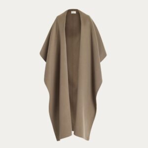 Dropped Shoulder Cashmere Coat