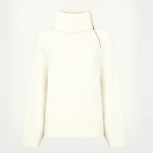 Hot Sale Women’s Sweater Turtle Neck Ribbed Knitting Woman Jumper Wool & Cashmere Blended Ladies’ Top - Image 2