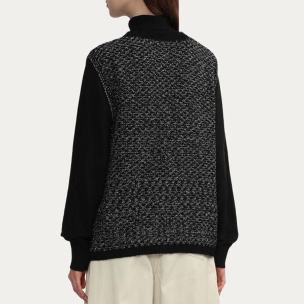 Unique Women’s V-Neck Jersey Knit Cotton Black Top with Vest Knitwear Tank Tops Genre Vestes De Femmes - Image 4