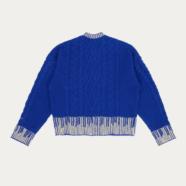 Custom Cable & Intarsia Stitches Oversize Knitwear for Women’s Top Sweater - Image 2