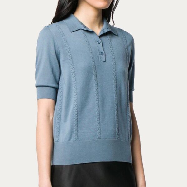 Customize Ribbed & Cable Knitting Turtle Neck for Ladies’ Wool Knitwear Top Sweater - Image 3