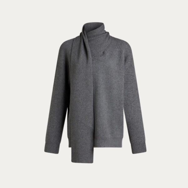 Unique Women’s Cashmere Jersey& Cable knitted Turtle Neck Long Sleeves Jumper Knitwear