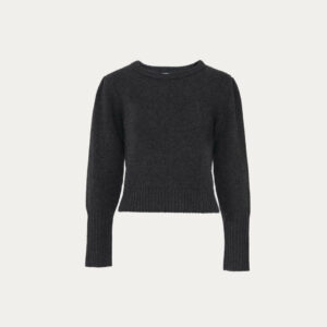 Ladies Casual Wool & Cashmere Blended Jersey Knitted Crew-neck Top Sweater for Women’s