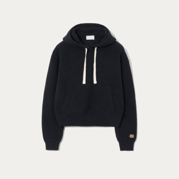 Casual Cashmere & Cotton Blended Cardigan Stitch Knitted Chunky Hoody for Women’s Top Sweater - Image 5