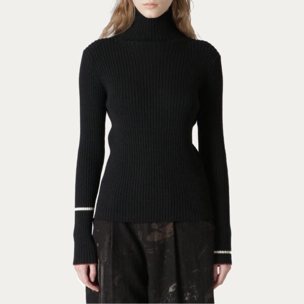 Customize Ladies’ Pure Cashmere Long Sleeves Rib Knitting Jumper for Women’s Knitwear - Image 5