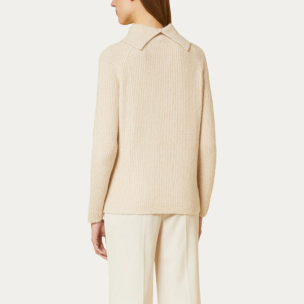 Women’s Pure Cashmere Ribbing Knitting Roller Neck Top Sweater Jumper for Ladies - Image 3