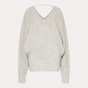 Hot Pure Cashmere Solid Color Plain Knitted V-neck Pullover Top Sweater for Women’s Knitwear
