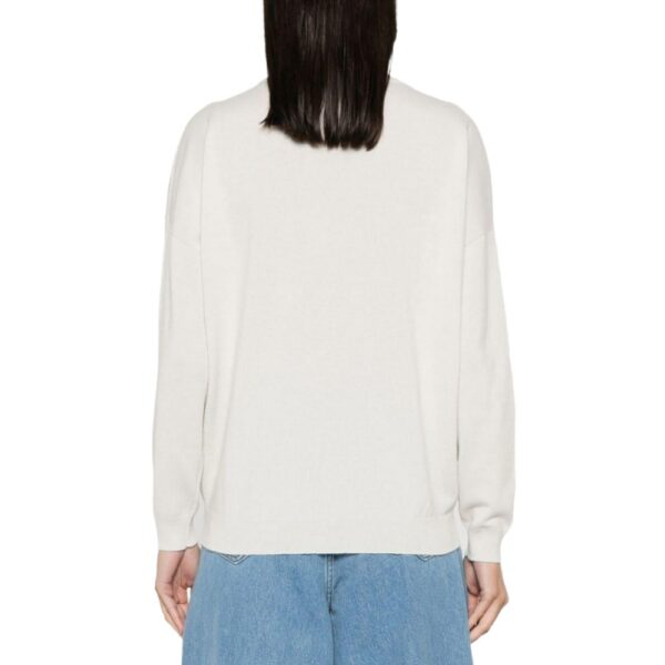 Women’s Pure Cashmere Fine Plain Knitted V-neck Pullover Top Knitwear - Image 5