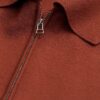 Ladies’ Regular Fit Pure color Cotton &Cashmere Double Knitted Short Sleeved Crew Neck Polo Top Sweater - Image 5