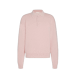 Men’s Cotton &Cashmere Blended Plain knitted Long Sleeve Polo Top Knitwear Sweater