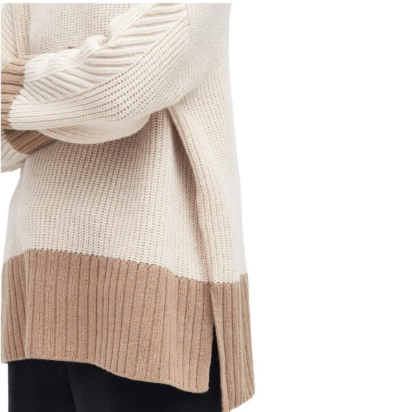 Women’s Cotton&Wool Blended Mock Turtleneck Casual Knitwear Jumper - Image 3