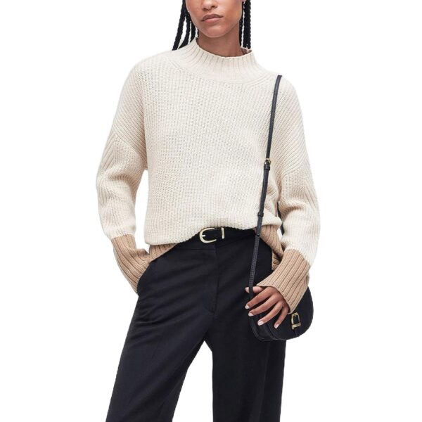 Women’s Cotton&Wool Blended Mock Turtleneck Casual Knitwear Jumper - Image 6