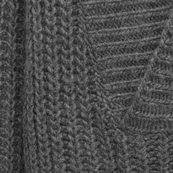 Women’s Oversize Chunky Wool &Mohair Blended Deep V-Neck Jumper Knitwear - Image 3