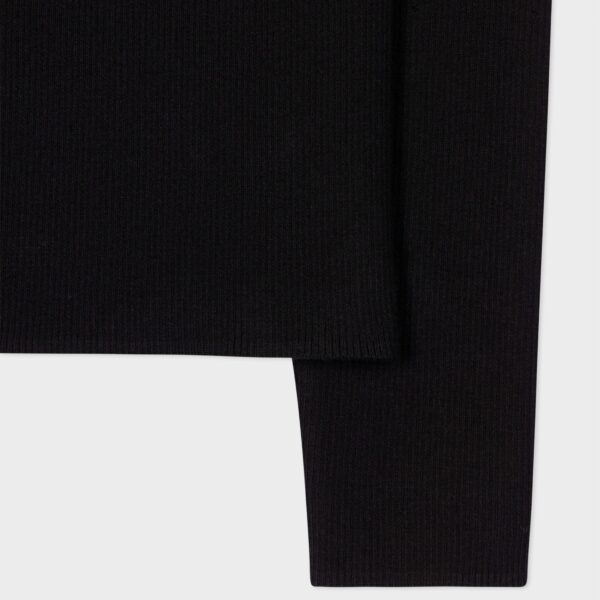 Women’s Cotton Blended Open V-Neck Long Sleeved Polo Collar Jumper - Image 2