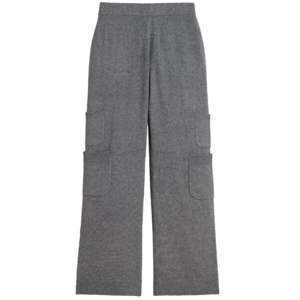 High Quality Pure Cashmere Jersey Knitting Women’s Cargo Straight Leg Pants - Image 7